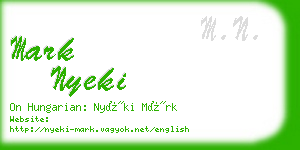 mark nyeki business card